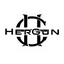 Black metal HERGUN brand logo featuring a stylized 'H' & 'G' emblem and the word 'HERGUN' in a bold, angular font on a plain white background.