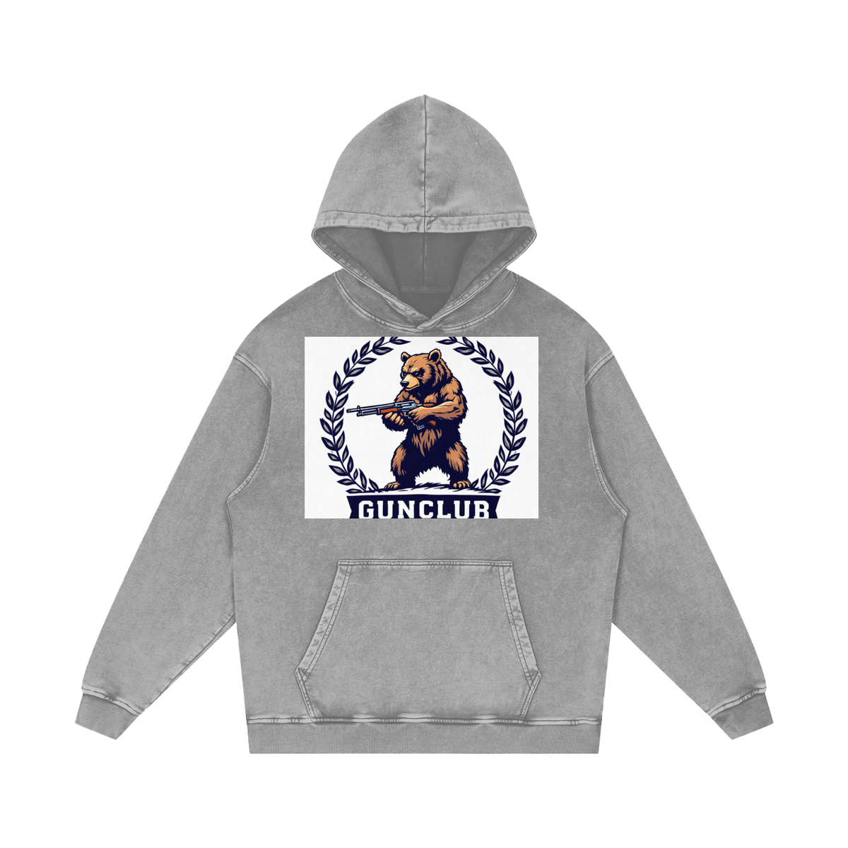 GUNCLUB AciOverHood Hoodie, Light Gray