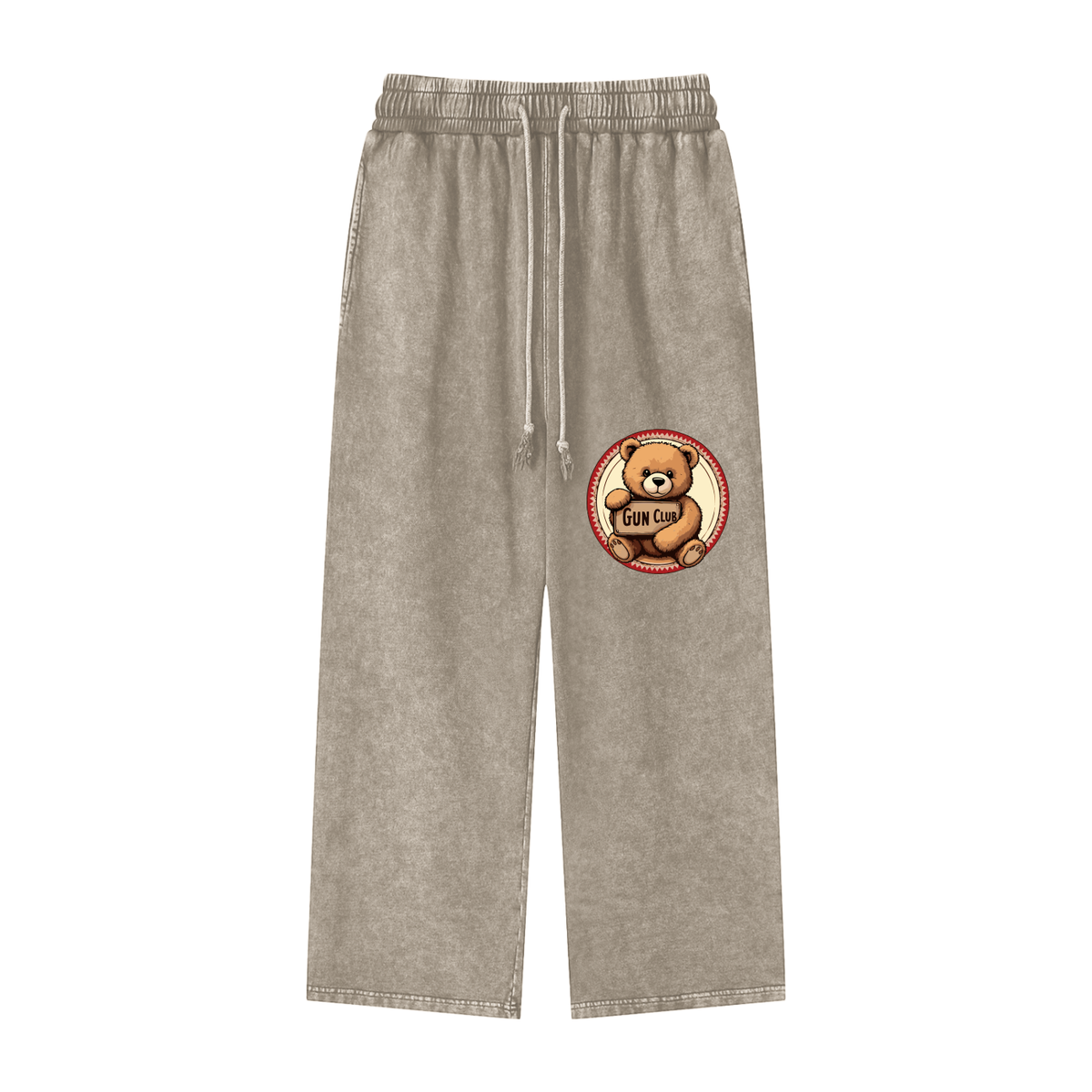 GUNCLUB AciWash Str8s Sweatpants, Stone Gray