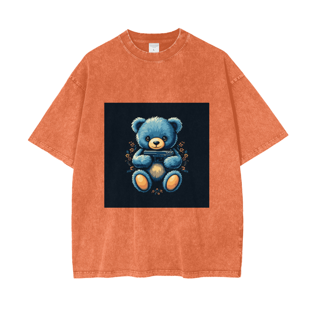 GUNCLUB BlueWashed T-Shirt, Orange
