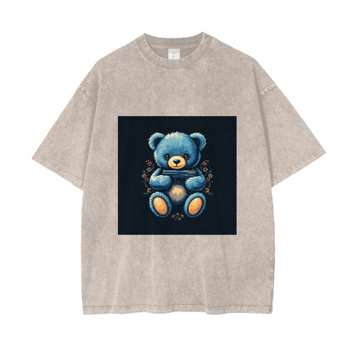 GUNCLUB BlueWashed T-Shirt, Apricot