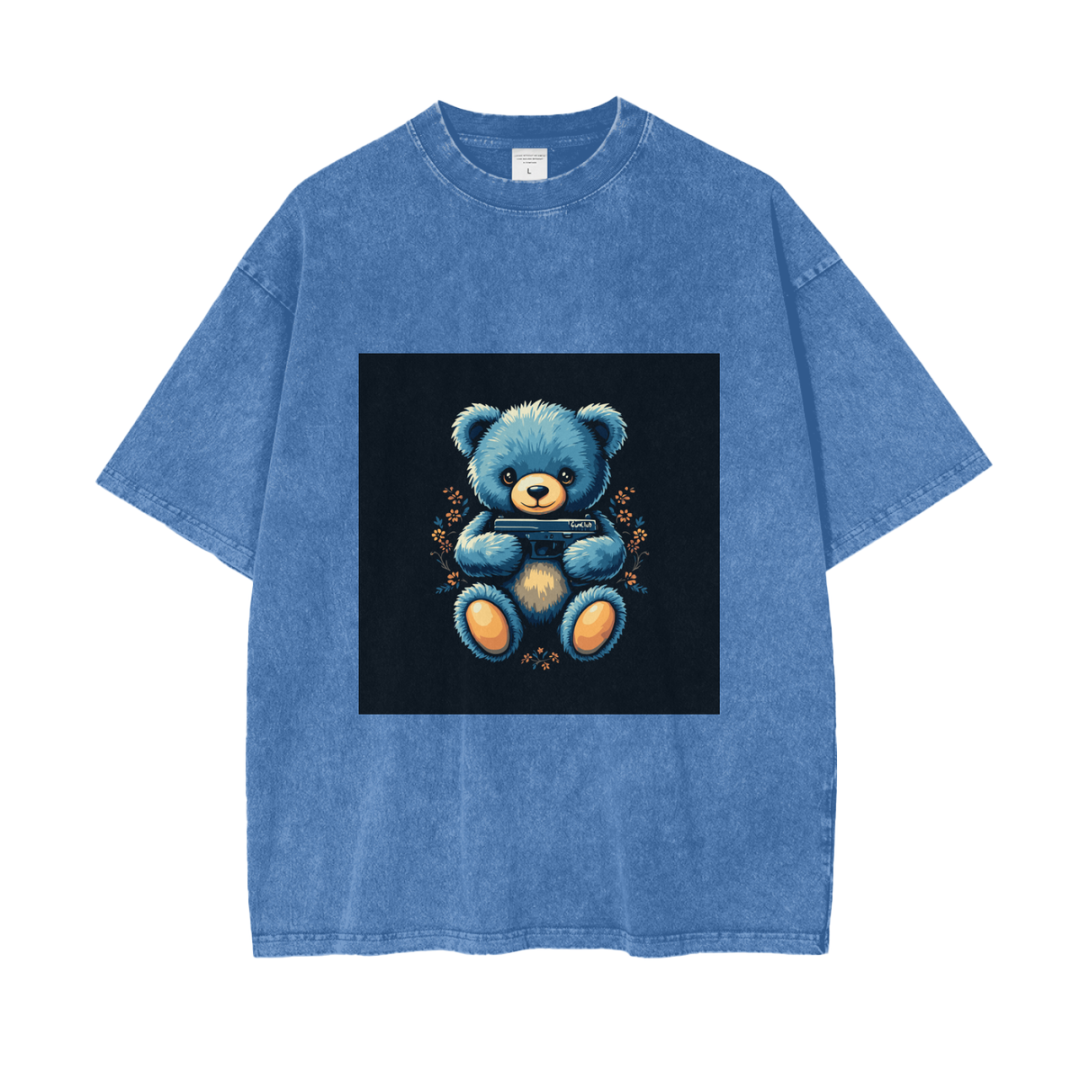 GUNCLUB BlueWashed T-Shirt, Light Blue