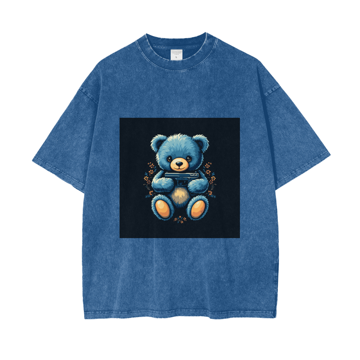 GUNCLUB BlueWashed T-Shirt, Dark Blue