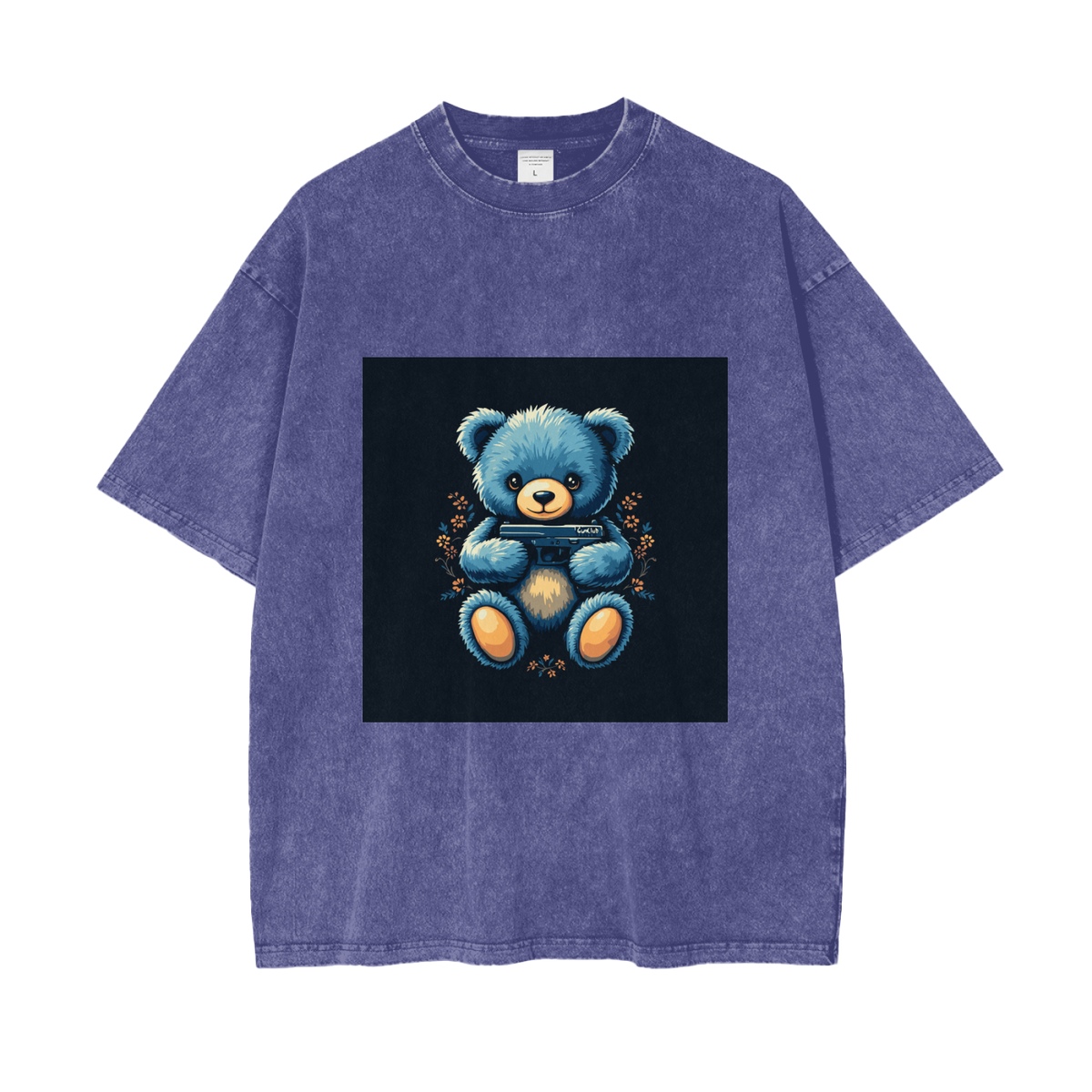GUNCLUB BlueWashed T-Shirt, Purple Haze