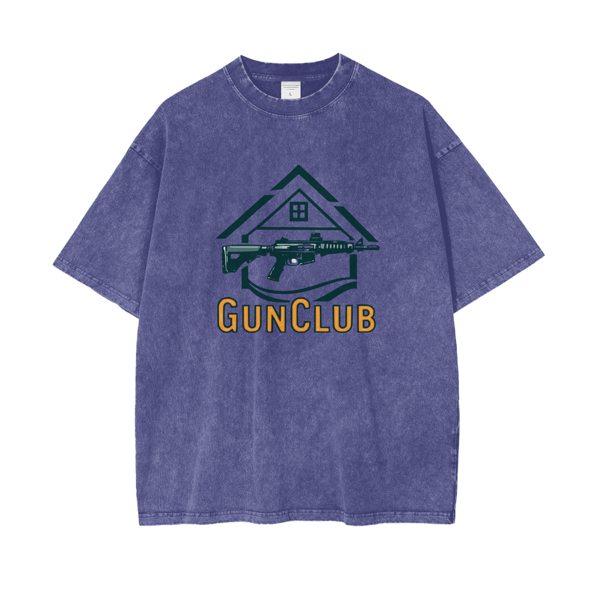 GUNCLUB OverCLUBWashed T-Shirt, Purple Haze