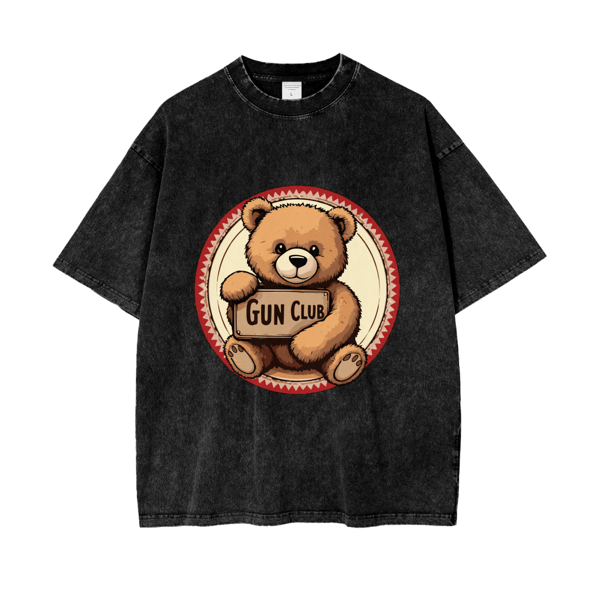 GUNCLUB OverCubWashed T-Shirt, Black