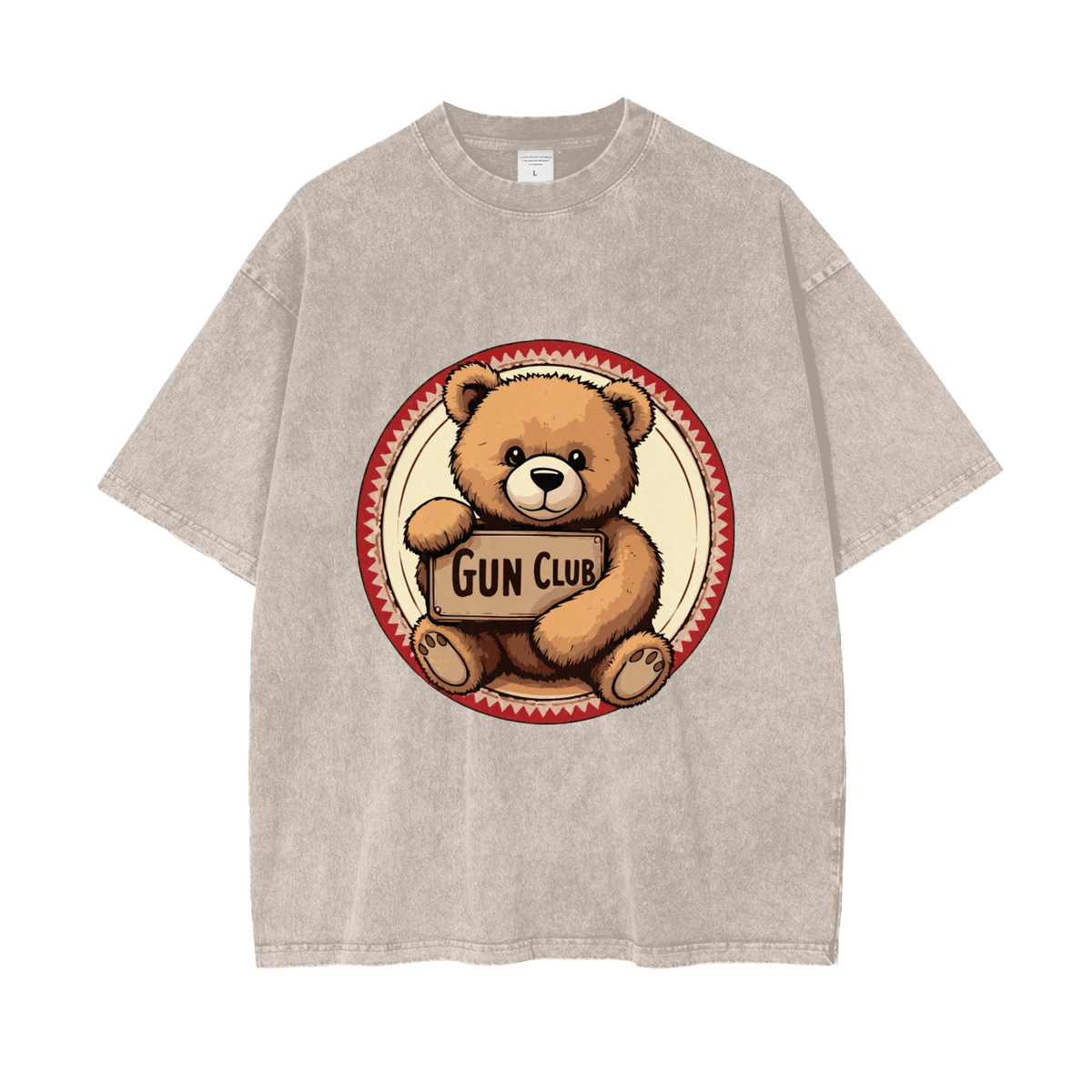 GUNCLUB OverCubWashed T-Shirt, Apricot