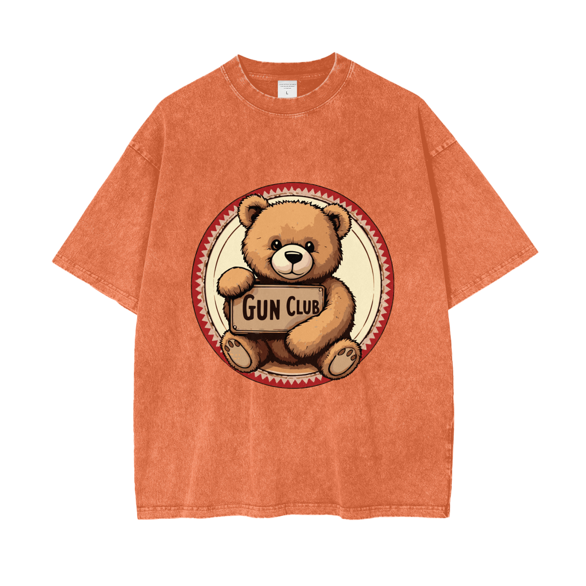 GUNCLUB OverCubWashed T-Shirt, Orange