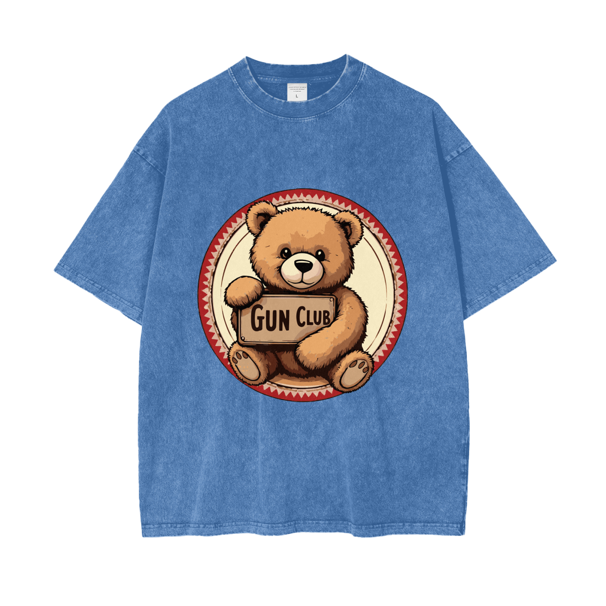 GUNCLUB OverCubWashed T-Shirt, Light Blue