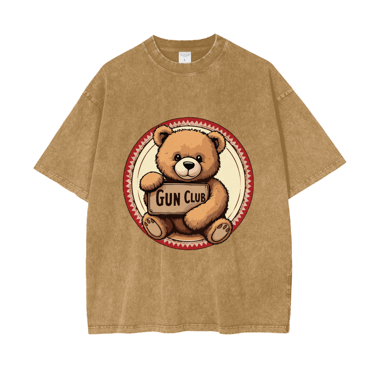 GUNCLUB OverCubWashed T-Shirt, Light Brown