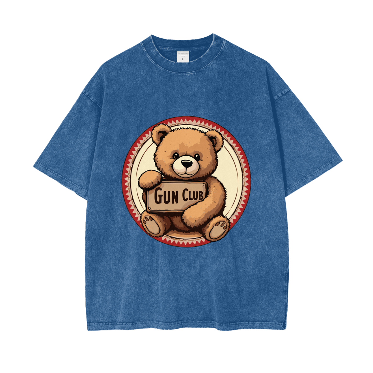 GUNCLUB OverCubWashed T-Shirt, Dark Blue