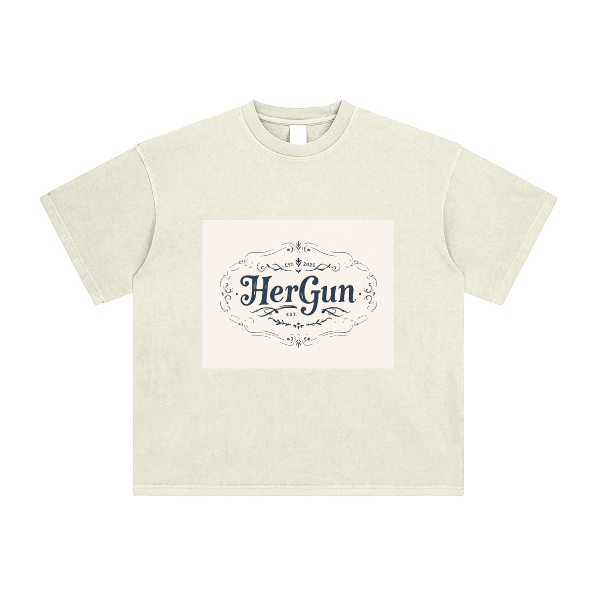 HERGUN AmeriWash TEE T-Shirt, Apricot