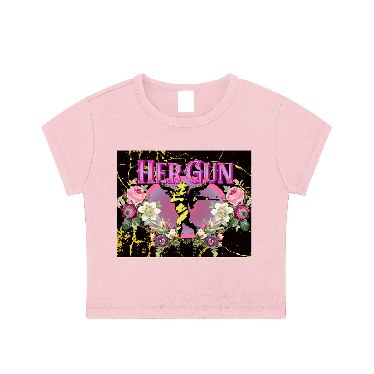 HERGUN CropWash Crop Top, Pink