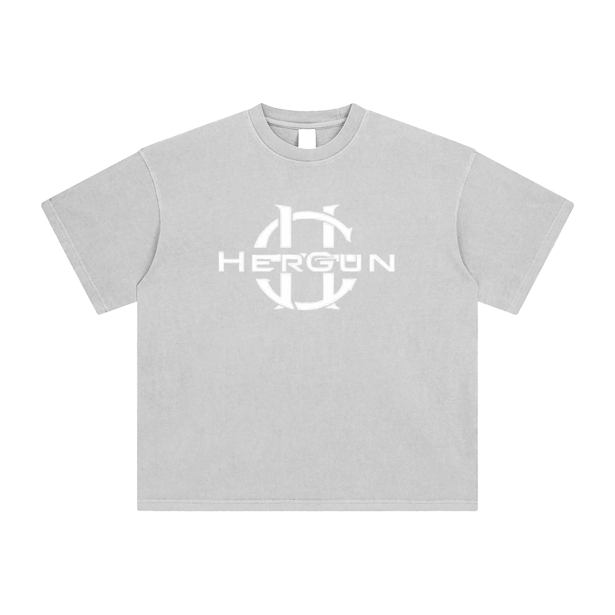 HERGUN EnzyWash T-Shirt, Medium Ash
