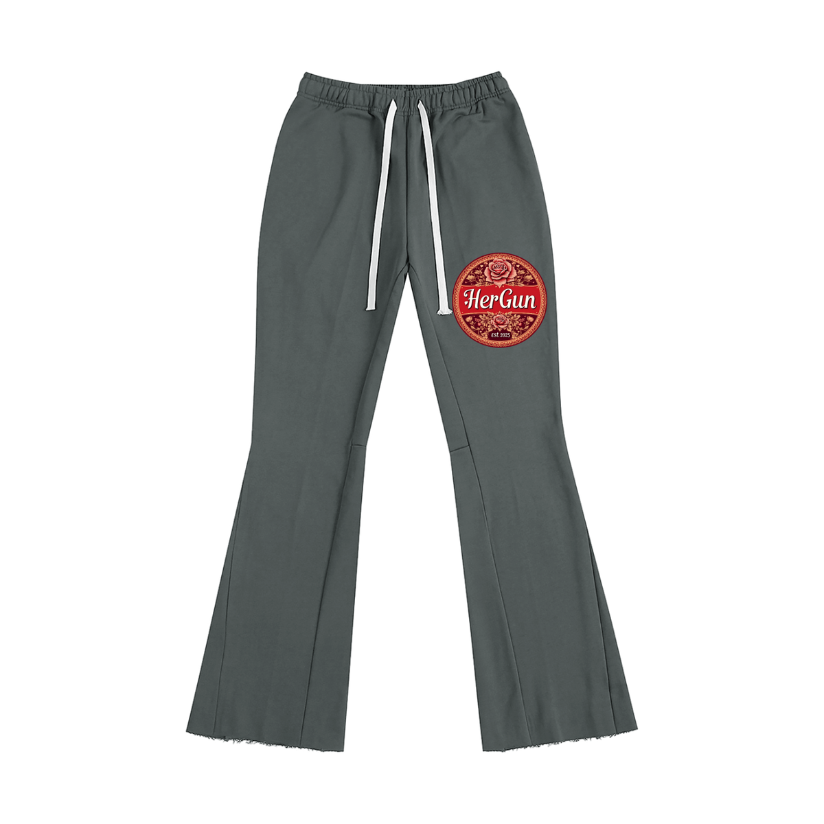 HERGUN FlareSignToos Pants, Gray