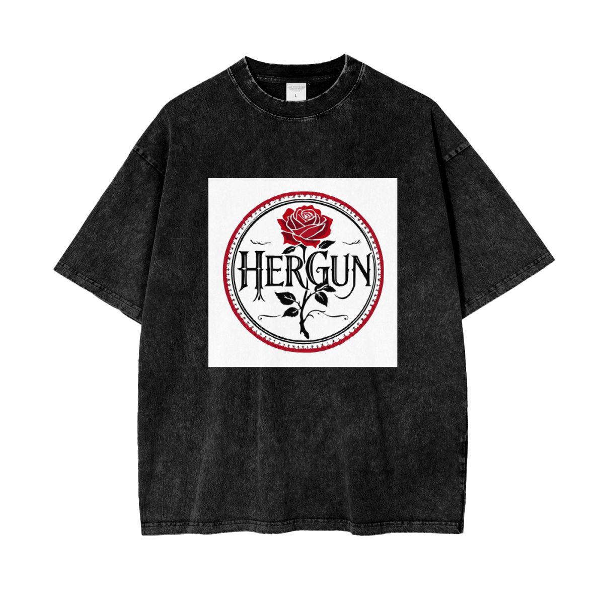 HERGUN OverSized T-Shirt, Black