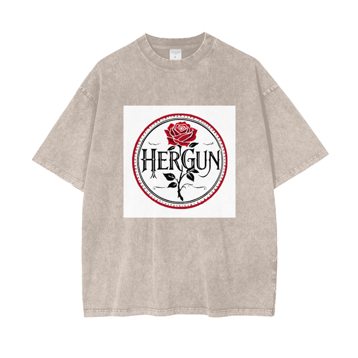 HERGUN OverSized T-Shirt, Apricot