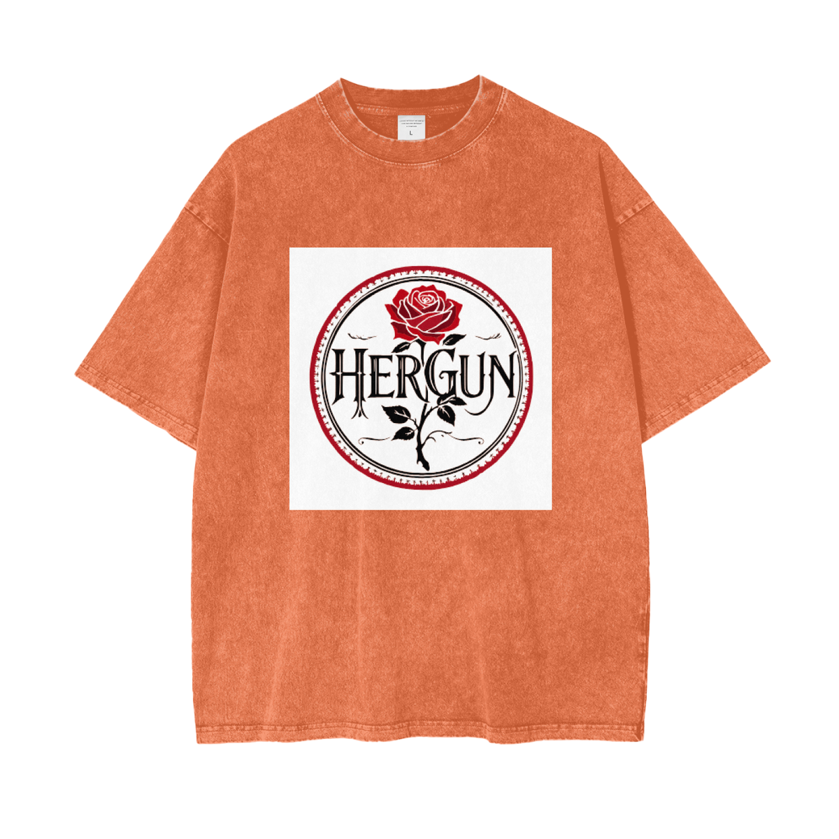 HERGUN OverSized T-Shirt, Orange