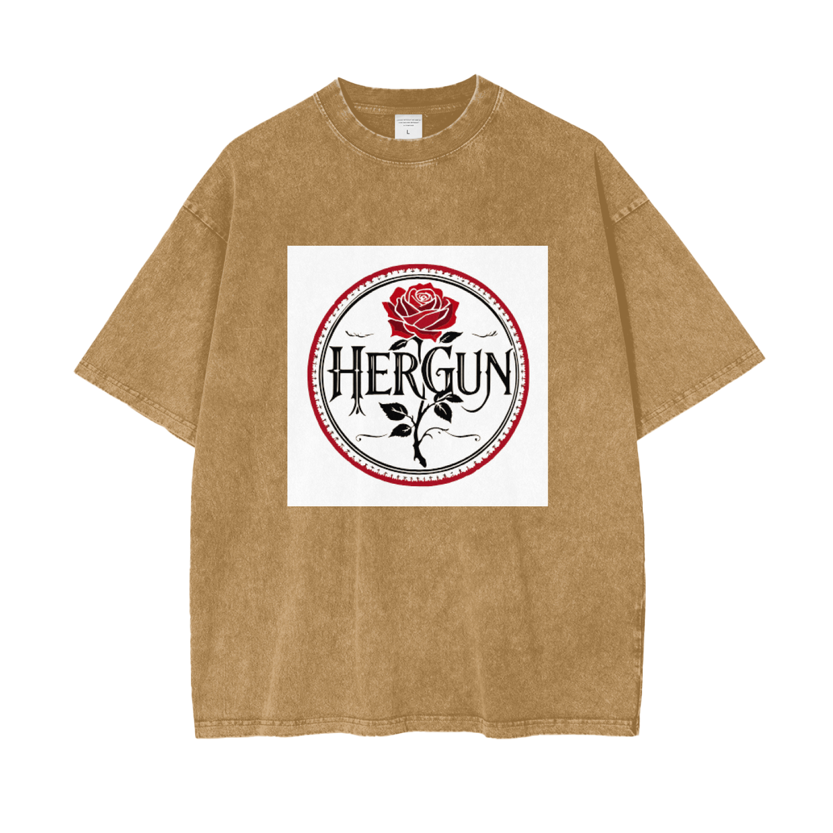 HERGUN OverSized T-Shirt, Light Brown