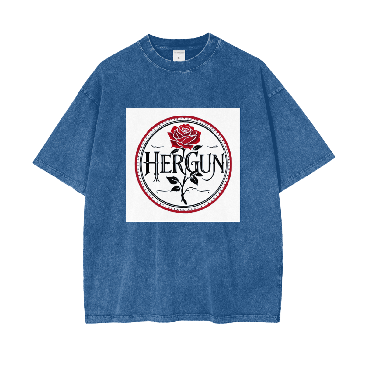 HERGUN OverSized T-Shirt, Dark Blue