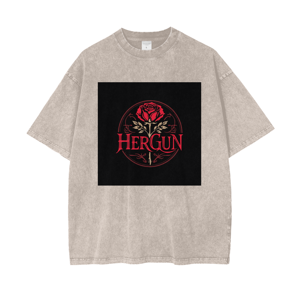 HERGUN OverSnowed T-Shirt, Apricot