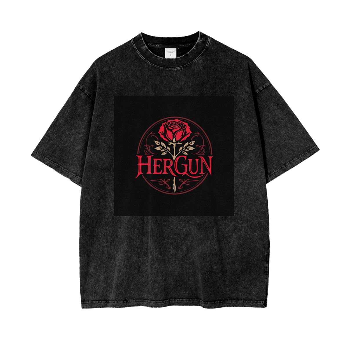 HERGUN OverSnowed T-Shirt, Black