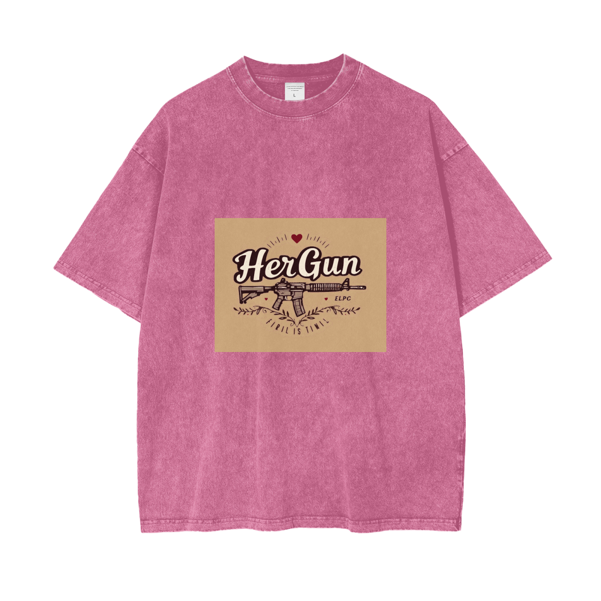 HERGUN SnowSize T-Shirt, Rose Red