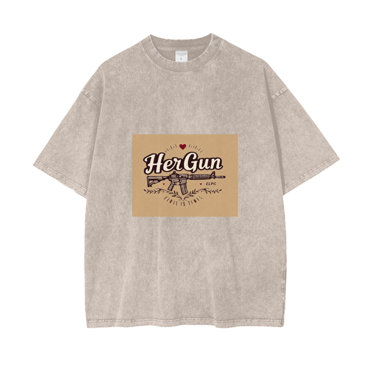 HERGUN SnowSize T-Shirt, Apricot