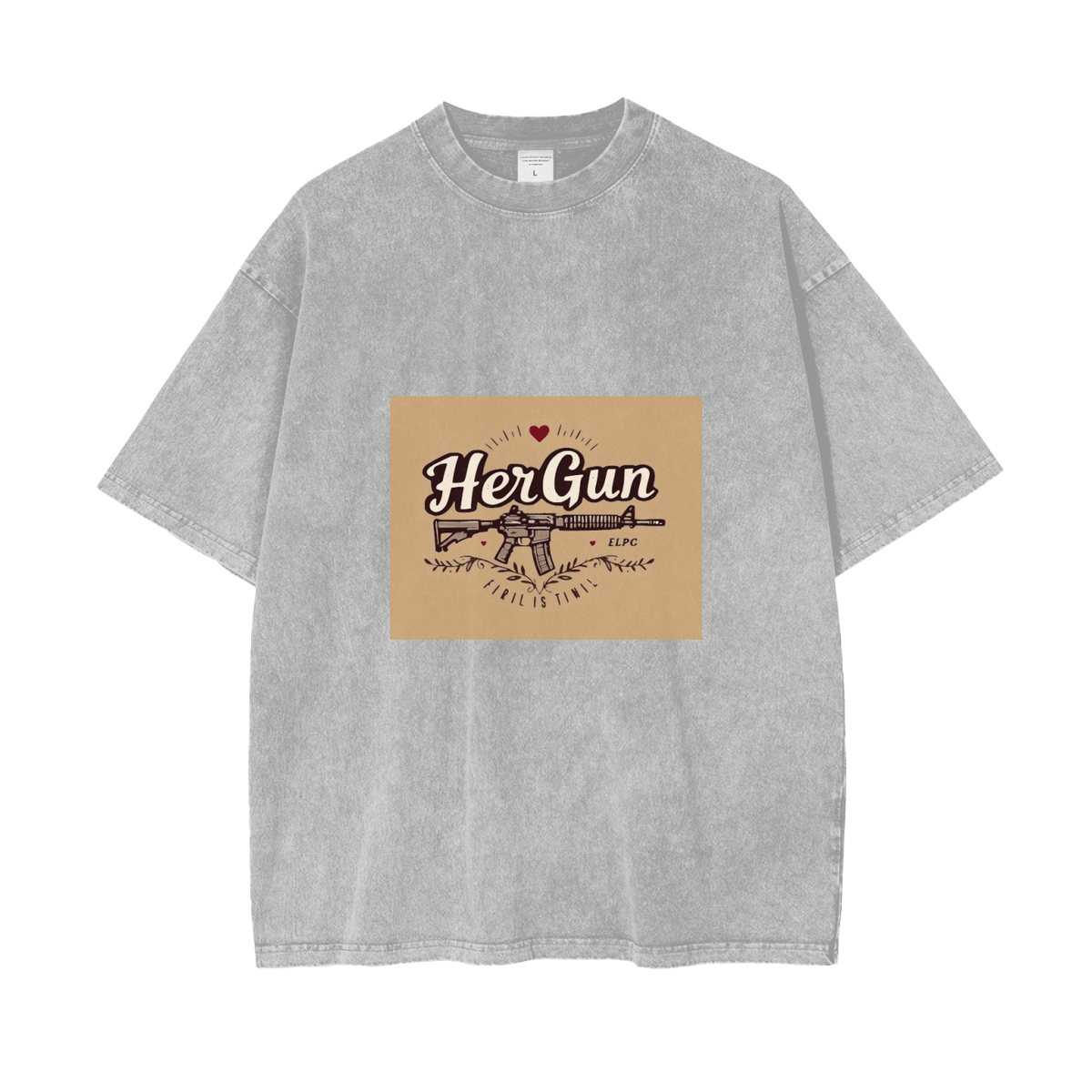 HERGUN SnowSize T-Shirt, Light Gray