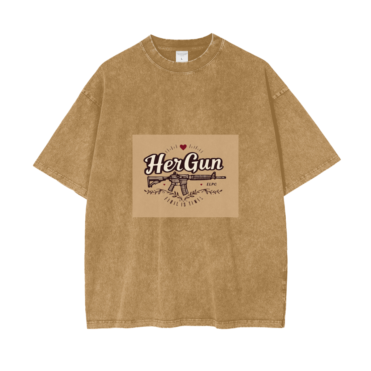 HERGUN SnowSize T-Shirt, Light Brown
