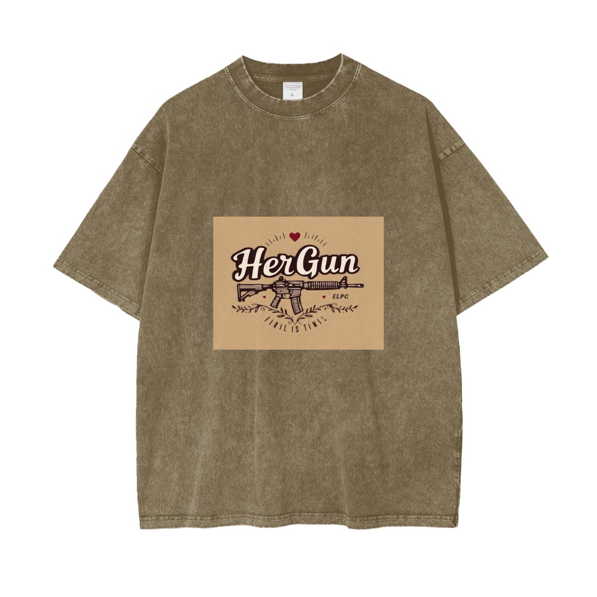 HERGUN SnowSize T-Shirt, Gray Green