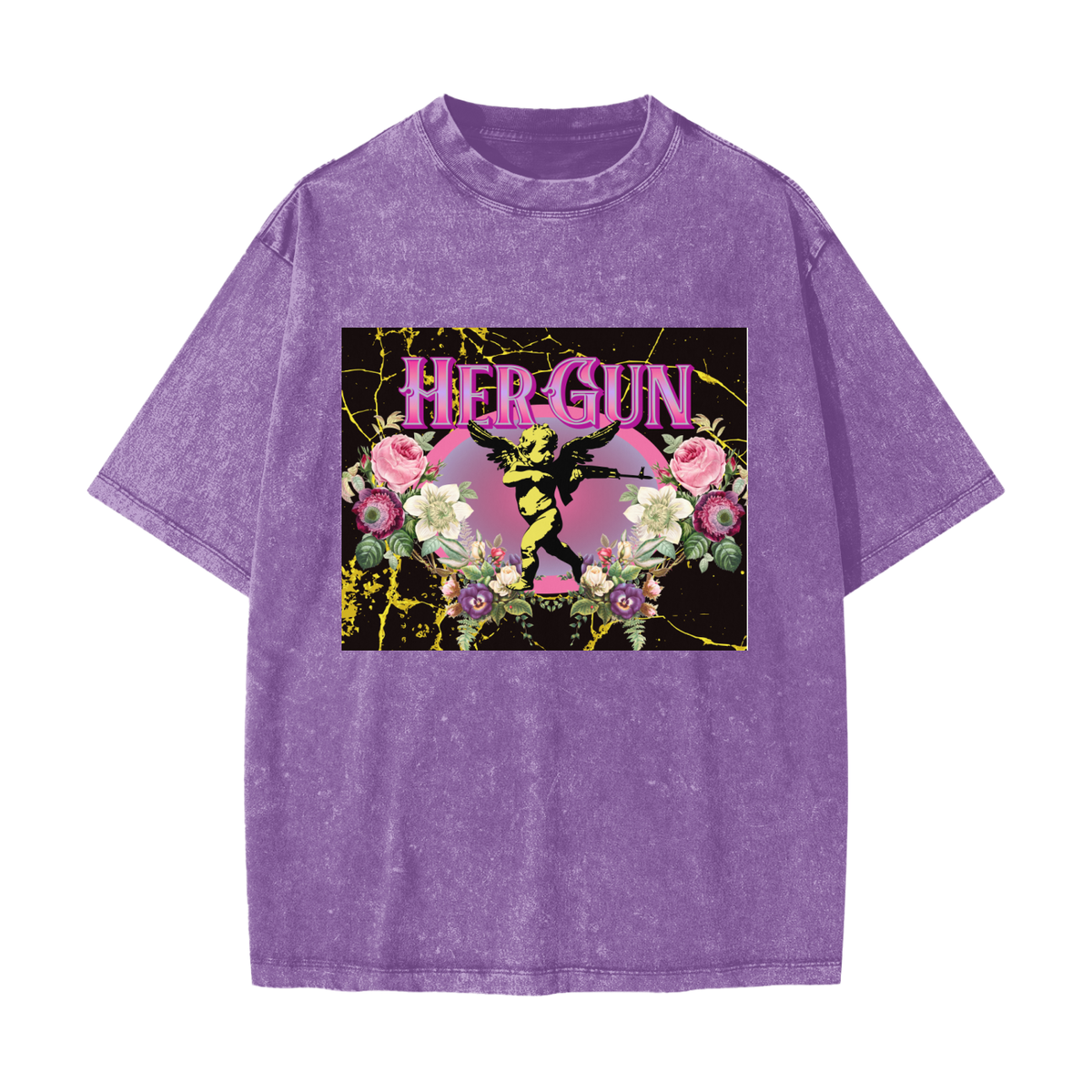 HERGUN SnowWash T-Shirt, Purple