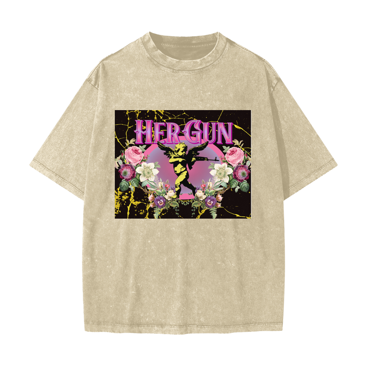 HERGUN SnowWash T-Shirt, Khaki