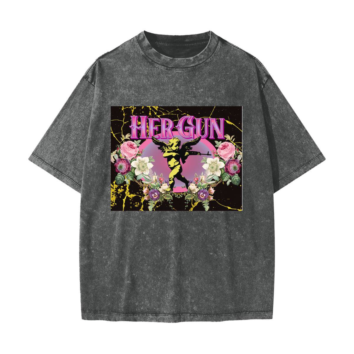HERGUN SnowWash T-Shirt, Dark Gray