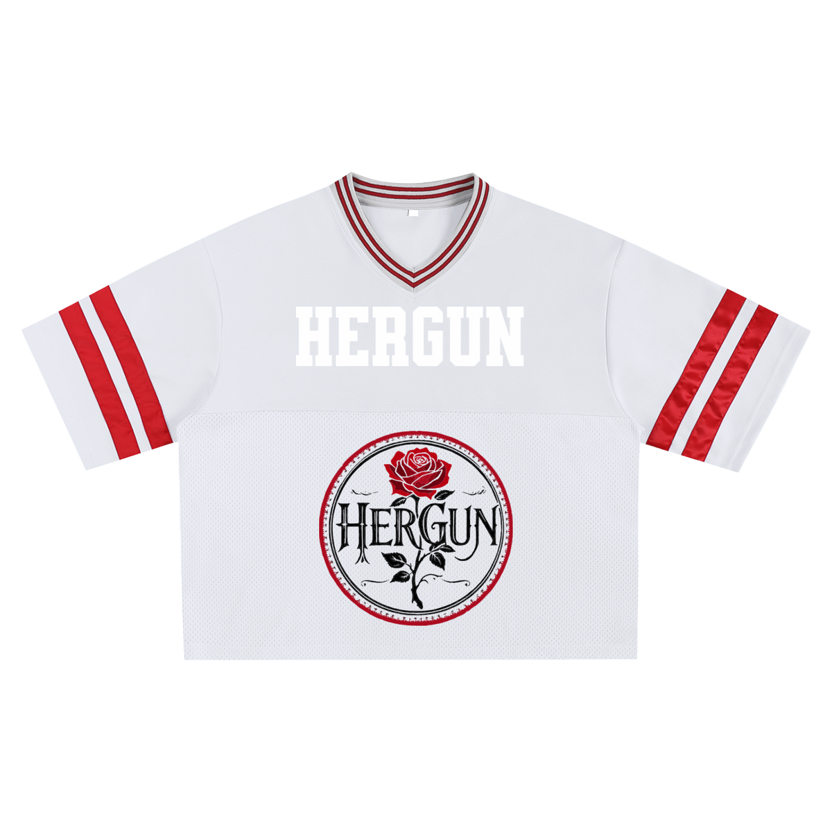 HERGUN TapedMesh T-Shirt, White