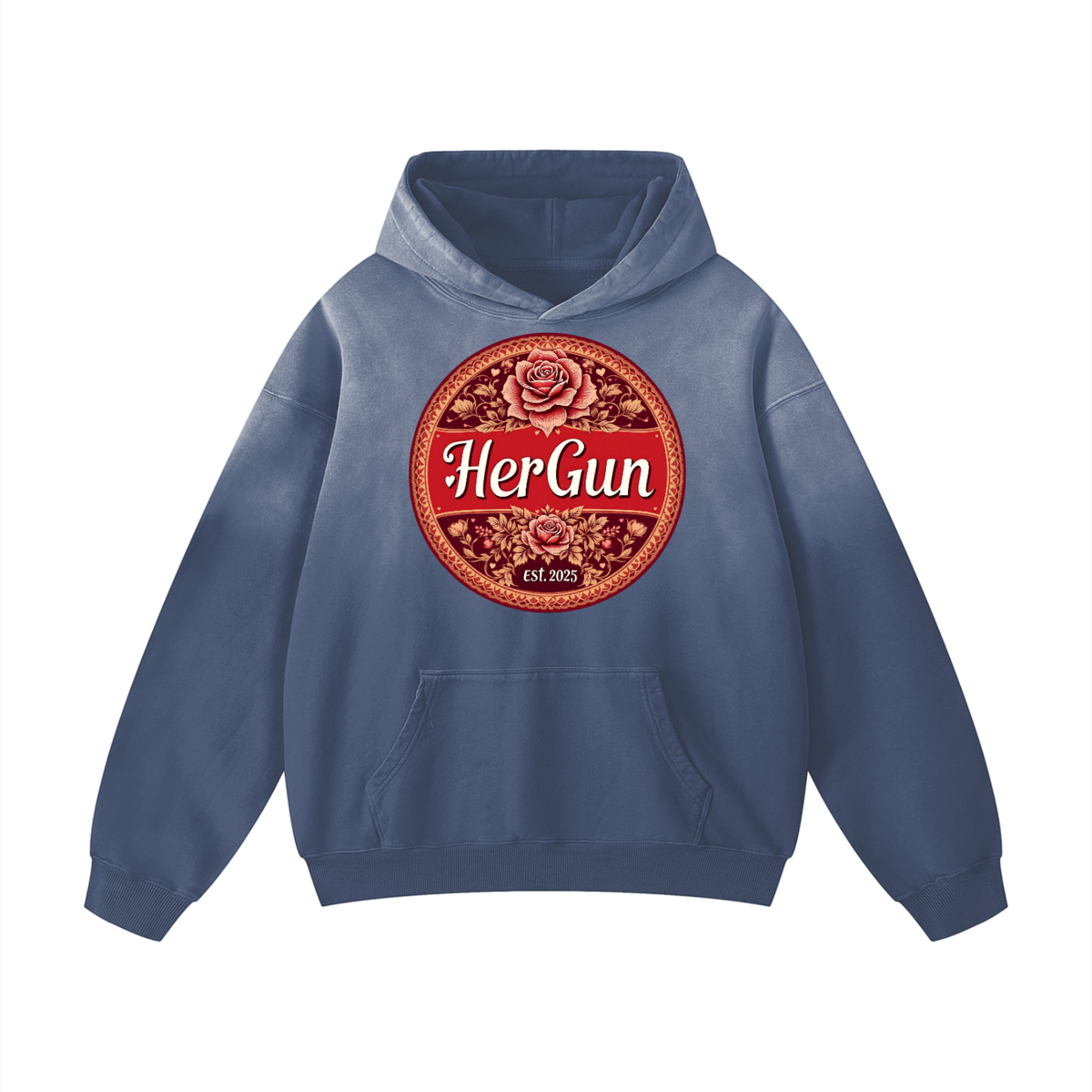 HERGUN WeightedSun Hoodie, Gray Blue